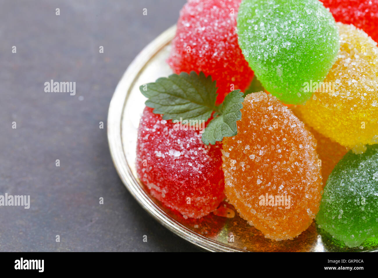 Couleur lumineuse marmelade de jujube fruits maison Banque D'Images