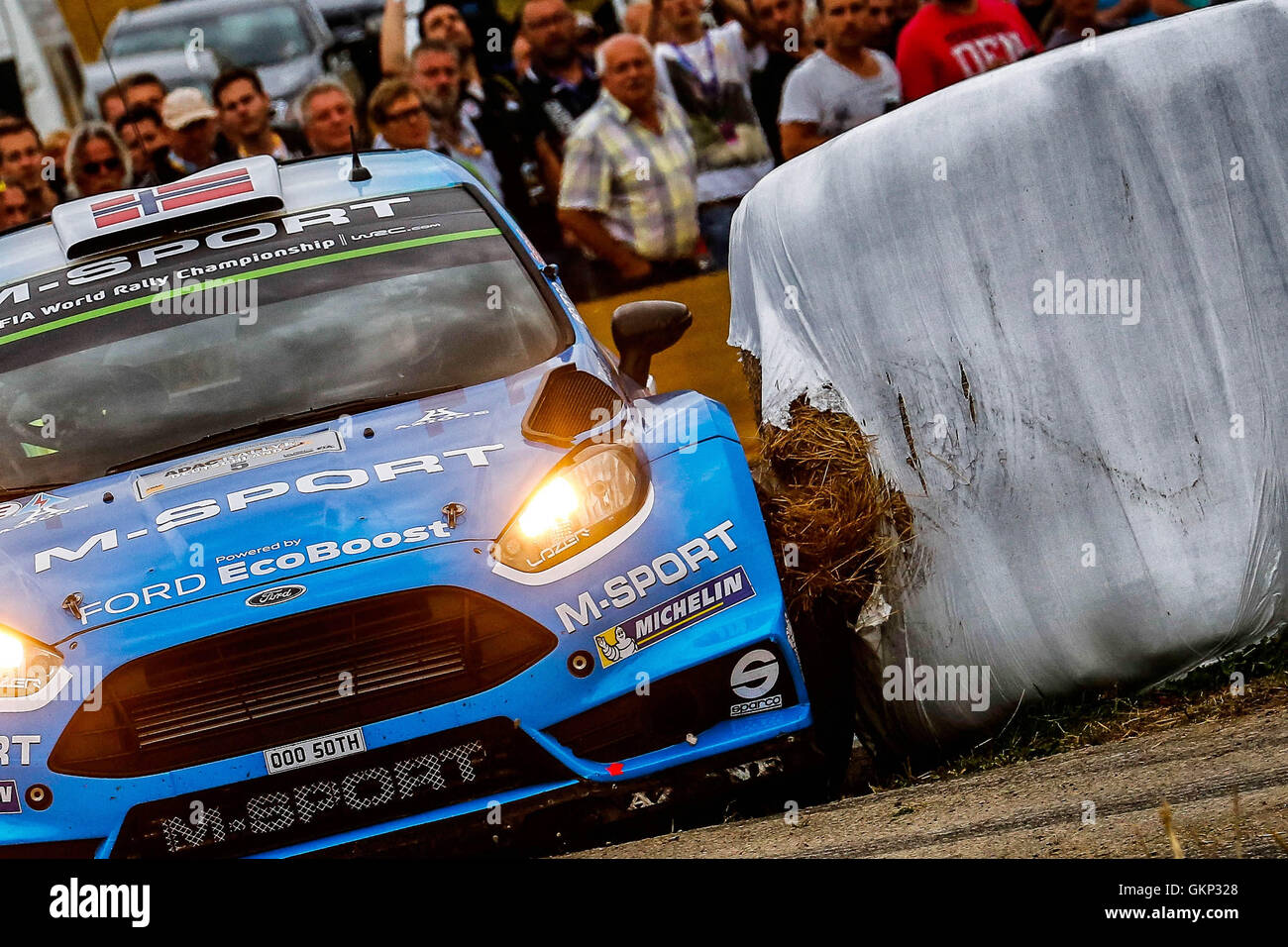 Trier, Allemagne. 20e Août, 2016. WRC ADAC rally d'Allemagne. Mads Ostberg ( NI ) et Ola Floene ( NI ) dans leur Ford Fiesta WRC : Action Crédit Plus Sport/Alamy Live News Banque D'Images