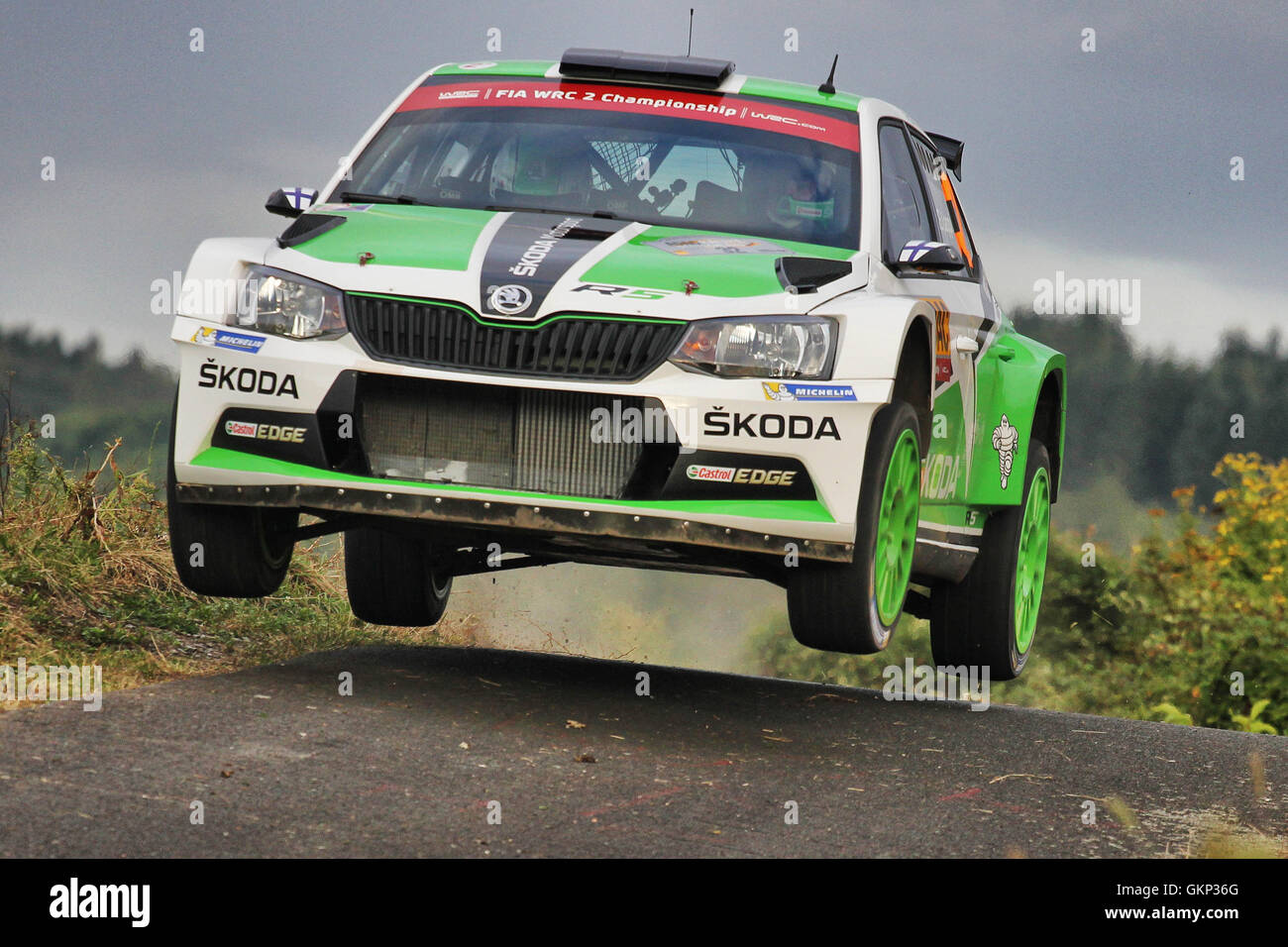 Trèves, Gwrmany. Août 21, 2016. WRC ADAC Rally d'Allemagne, dernier jour. Crédit LAPPI : Action Plus Sport/Alamy Live News Banque D'Images