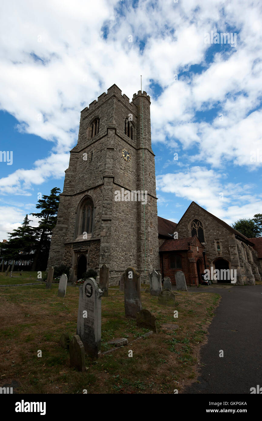 Église Saint Clements, Leigh-on-Sea, Essex, Angleterre, Royaume-Uni Banque D'Images