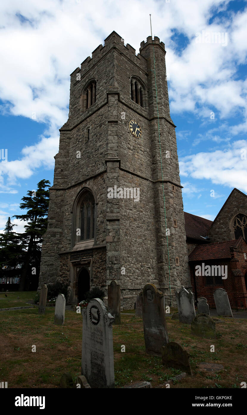 Église Saint Clements, Leigh-on-Sea, Essex, Angleterre, Royaume-Uni Banque D'Images