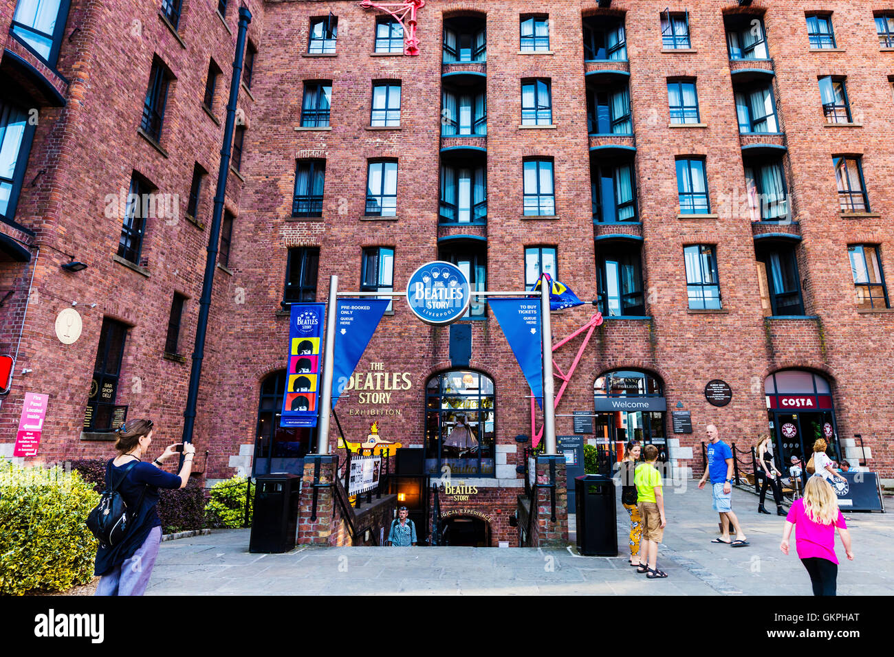 Le Beatles Story est une attraction touristique à dédié à la 1960 groupe de rock les Beatles à Liverpool. Banque D'Images