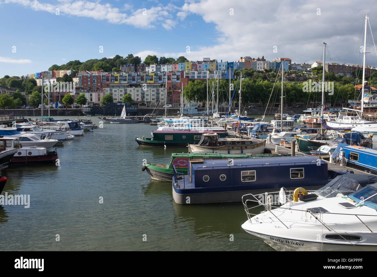 Marina au docks de Bristol Banque D'Images