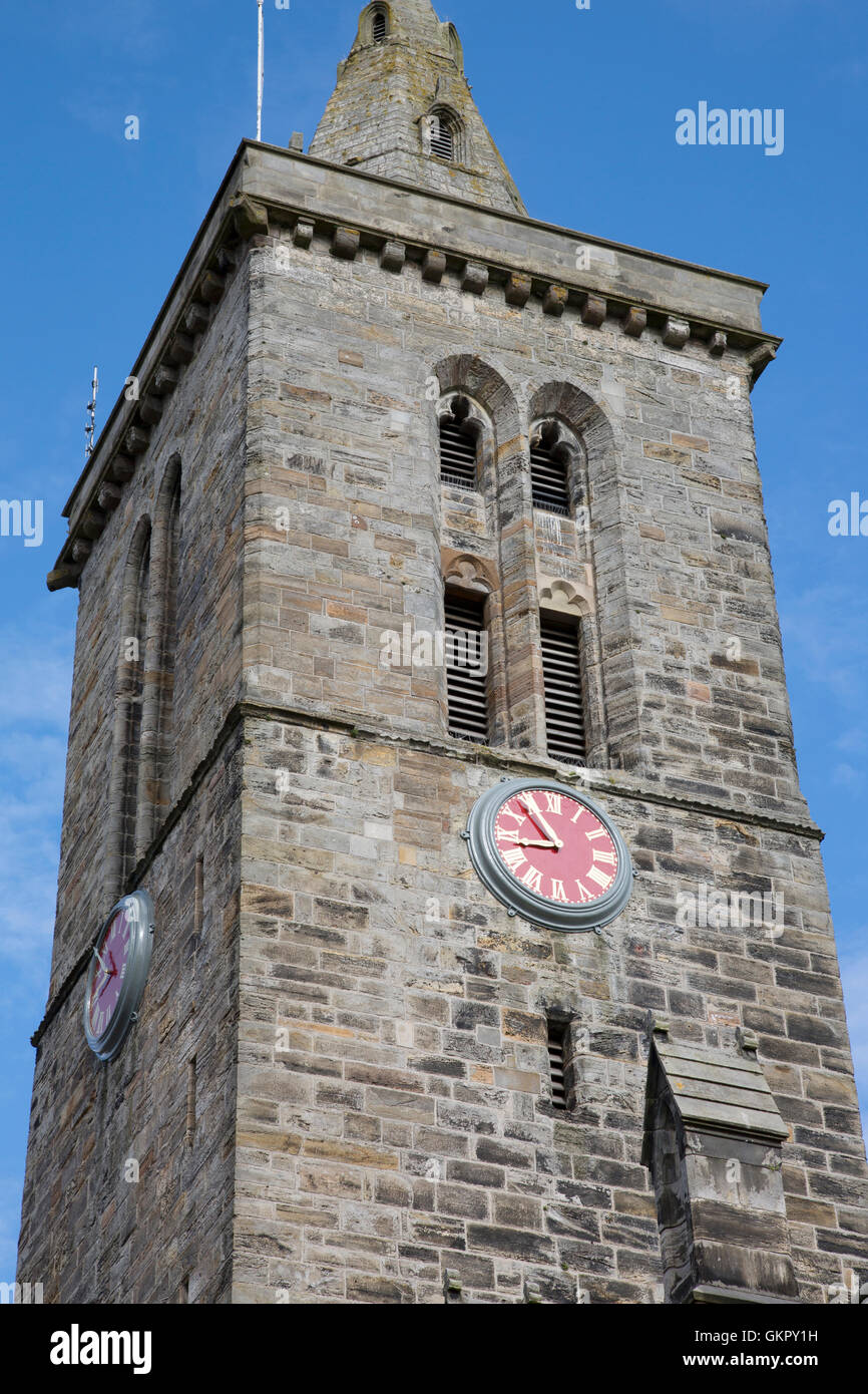 Tour de Saint Salvators Chapelle Église, St Andrews, Fife, Scotland, UK Banque D'Images