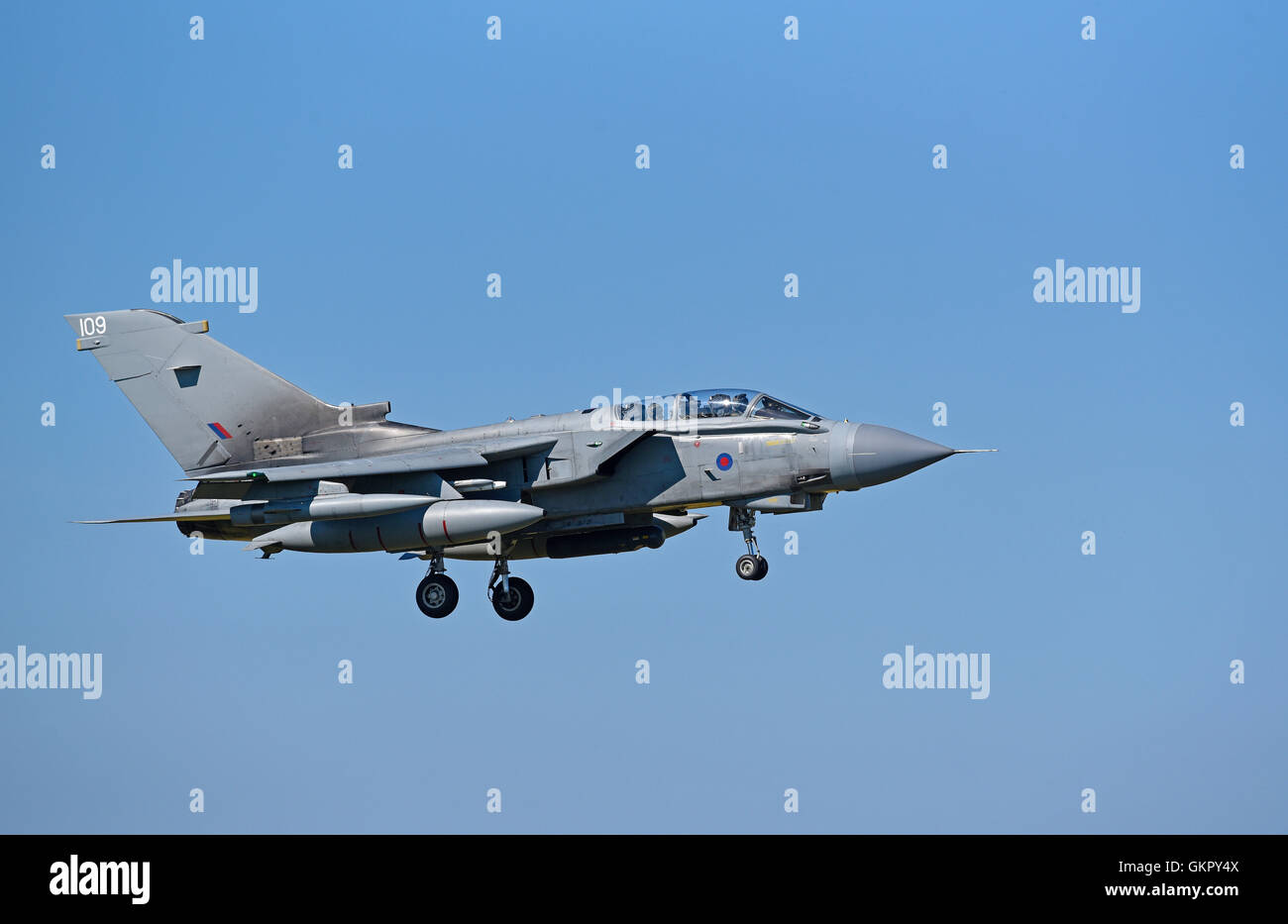 ZD848 Gr4 Tornado bimoteur Twin Jet Fighter Aircraft Dérive pas109. 11 182 SCO. Banque D'Images