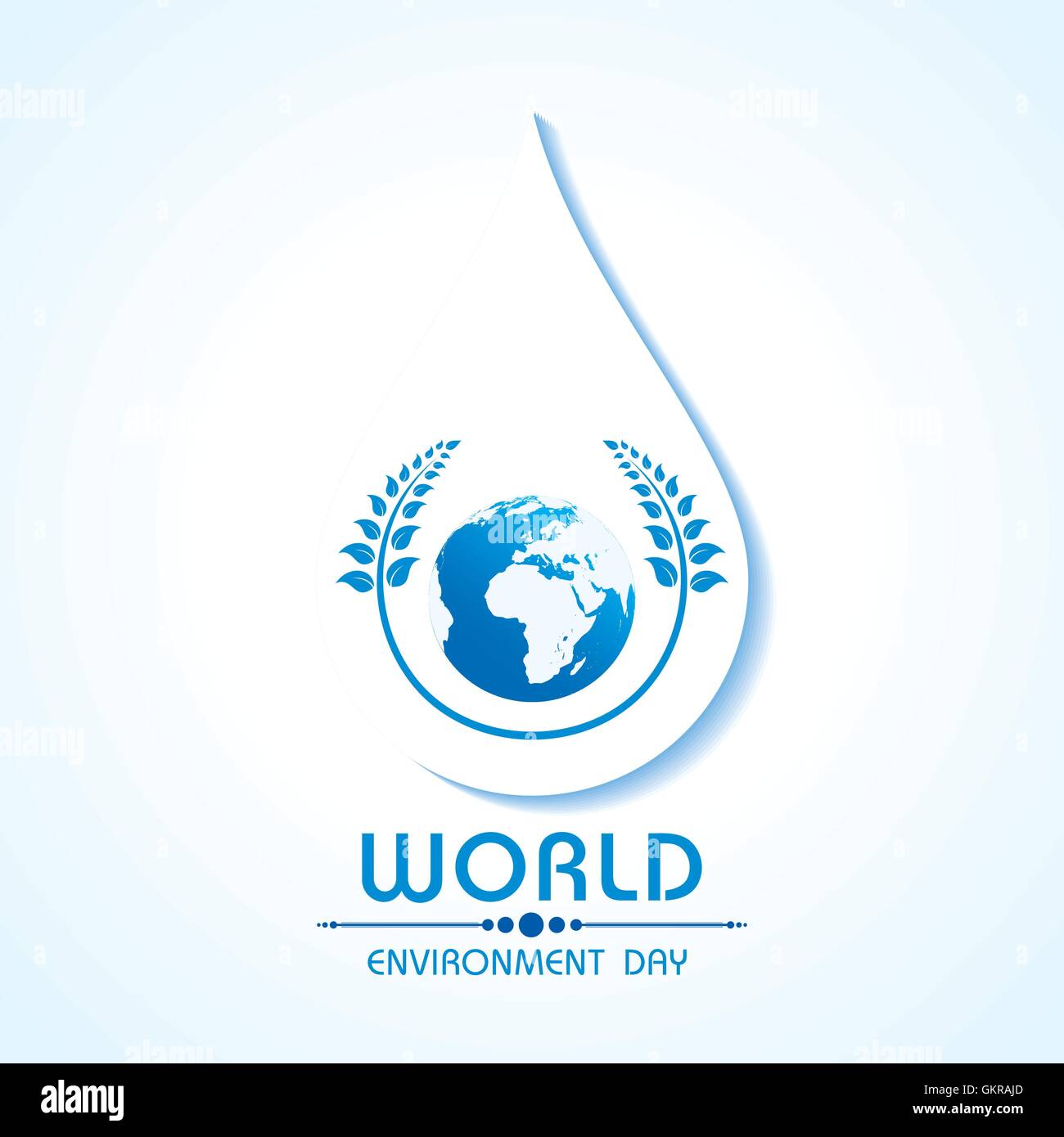La Journée mondiale de l'environnement de création de scénario d'accueil Illustration de Vecteur