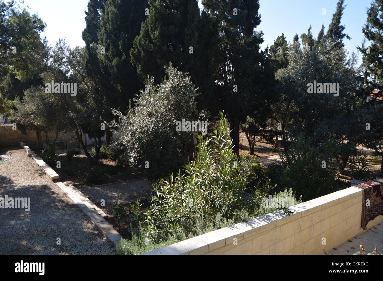 Église de la Pater Noster, Mont des Oliviers, Jérusalem, Israël Banque D'Images