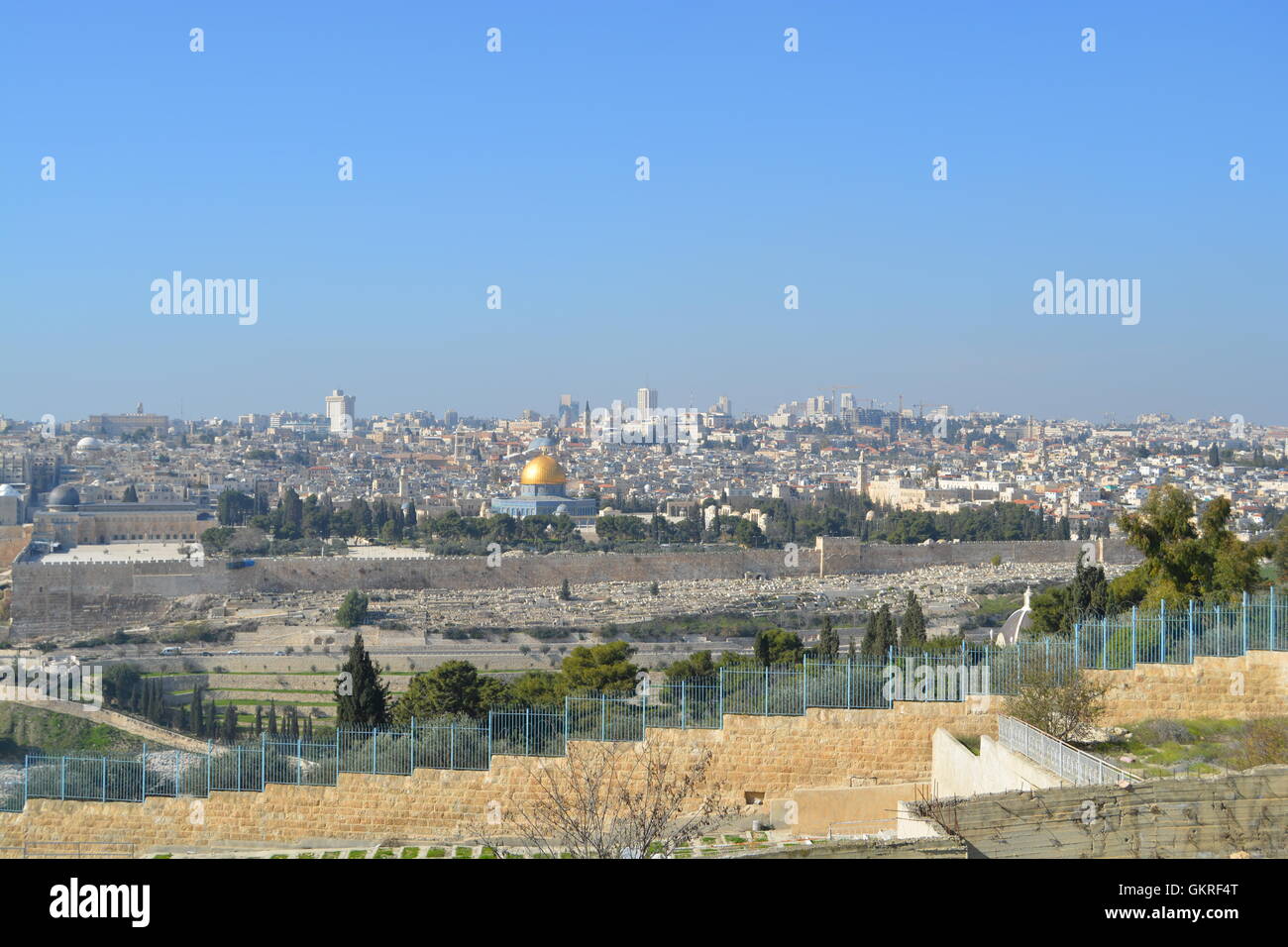 Tombeau des prophètes, Mont des Oliviers, Jérusalem, Israël Banque D'Images