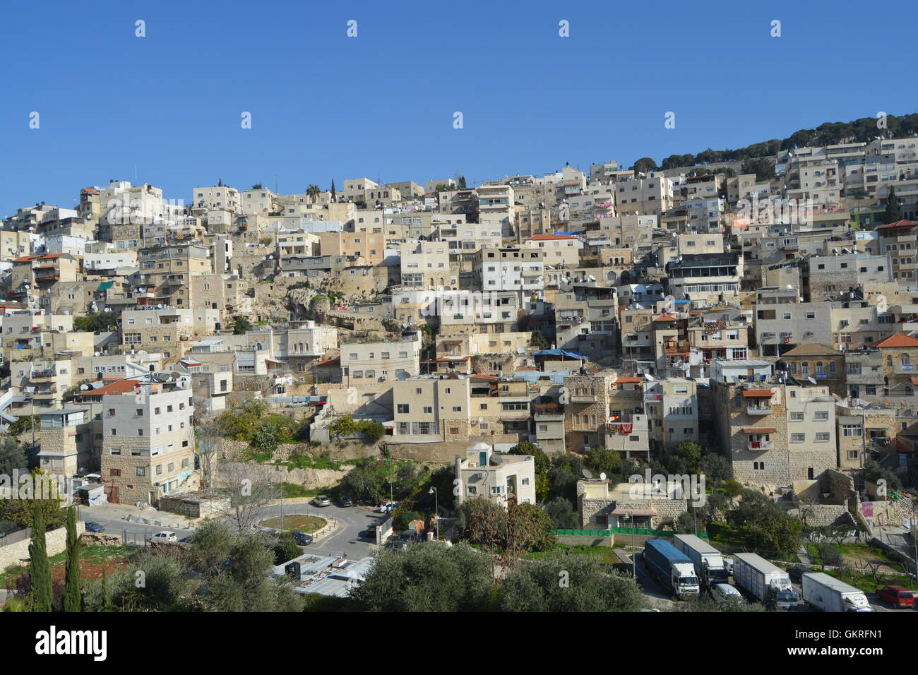 Ville de David, Jérusalem, Israël Banque D'Images