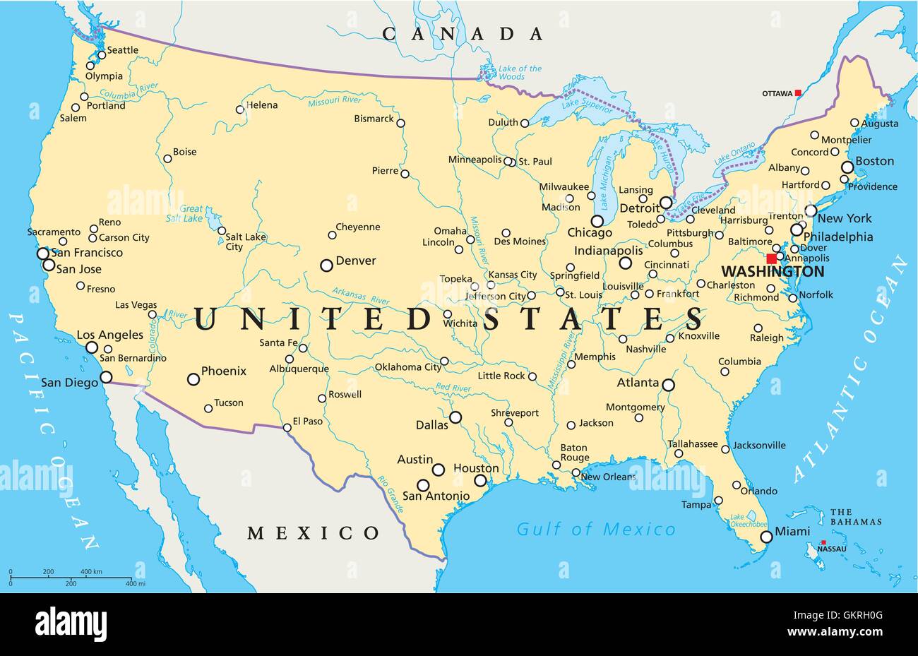 états Unis Damérique états Unis United Atlas Des Cartes