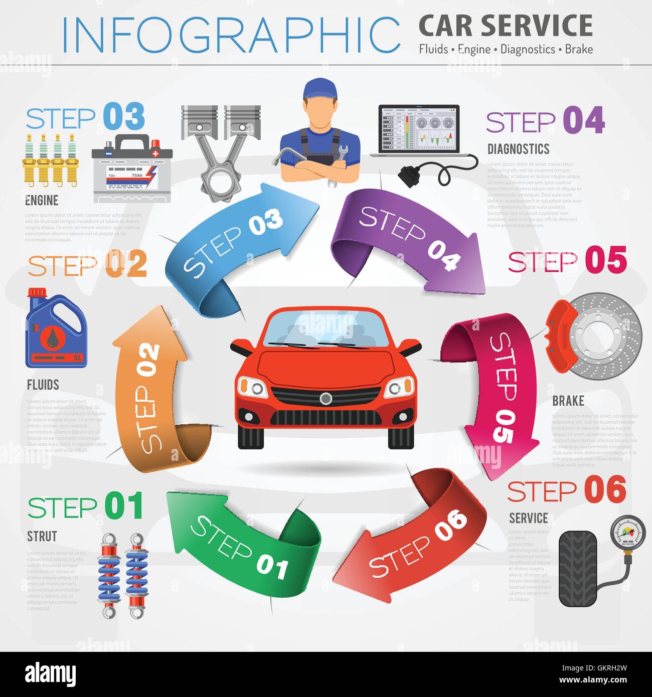 Un service infographie Illustration de Vecteur