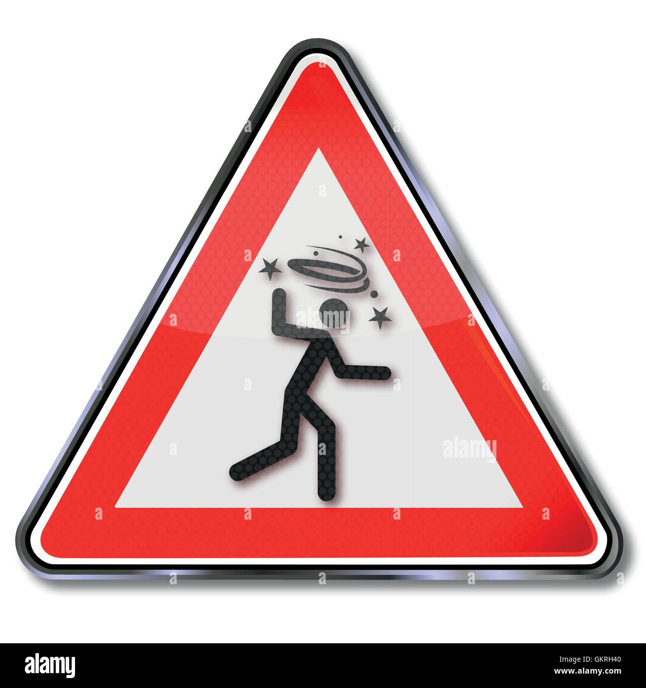 Attention arnaques des ivrognes et signe Illustration de Vecteur