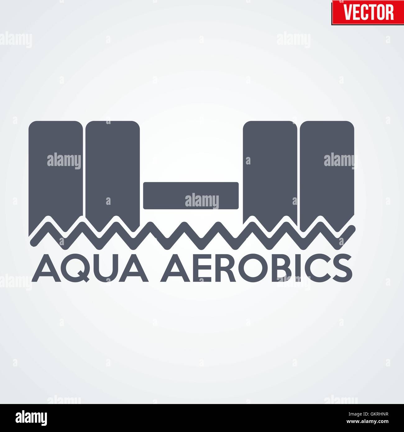 Symbole de l'Aquagym Illustration de Vecteur