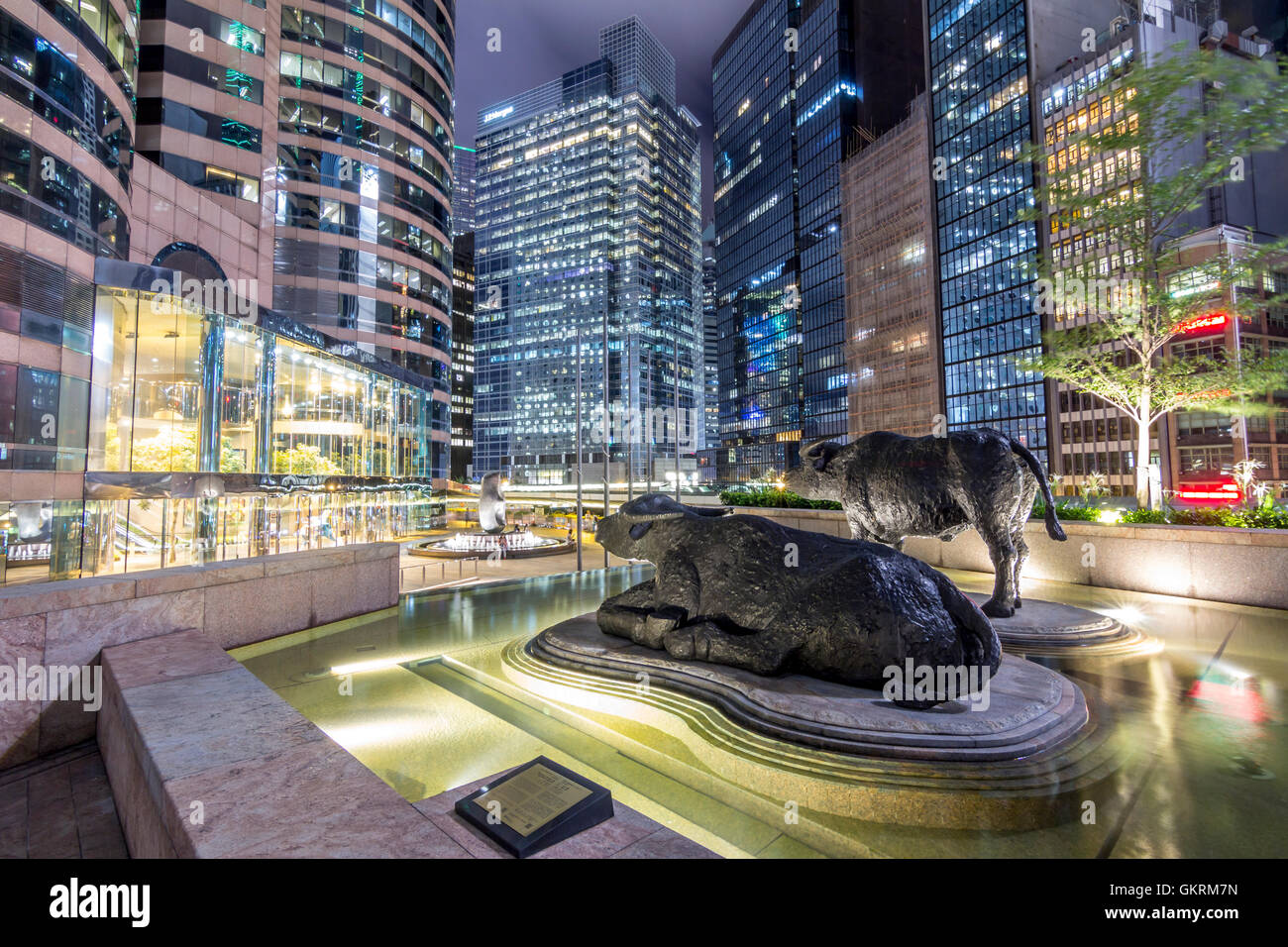 Exchange Square, Central, Hong Kong Banque D'Images