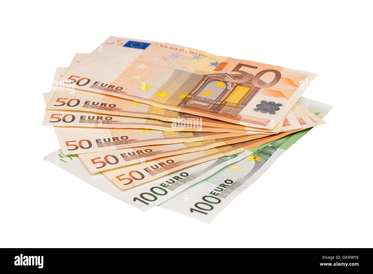 Tas d’euro Banque D'Images