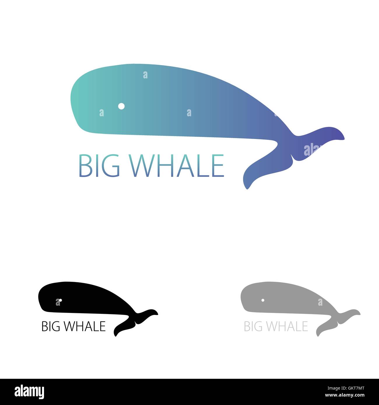 Whale logo Banque d'images vectorielles Alamy