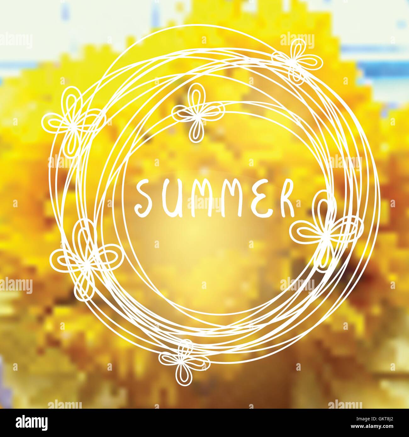 Arrière-plan de tournesol. Vector sun flower design. Illustration de Vecteur