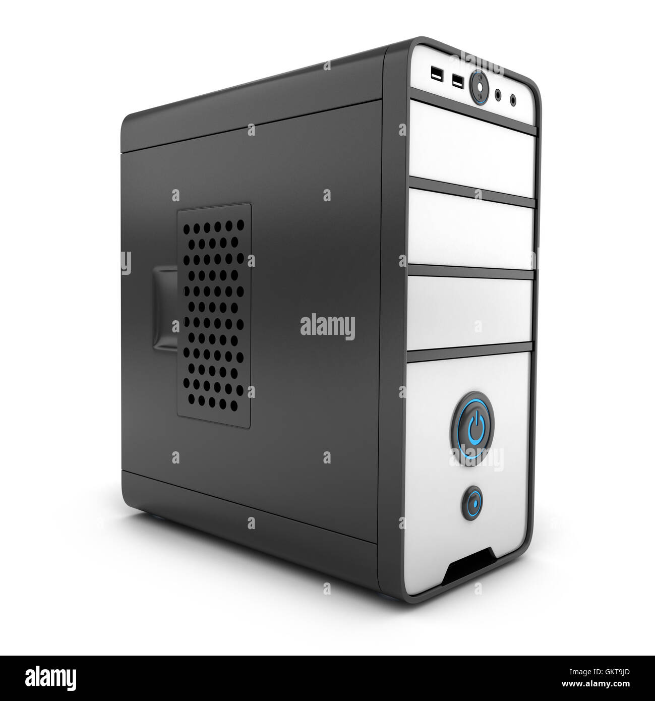 Seulement, l'unité de système Ordinateur (fait en 3D Rendering) Banque D'Images