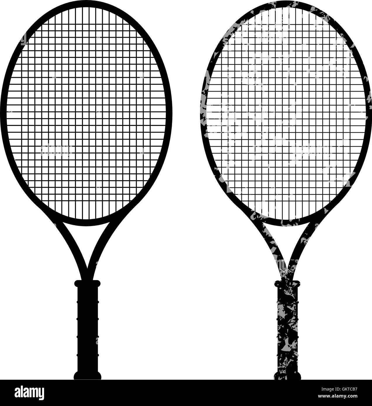 Raquette de tennis Illustration de Vecteur