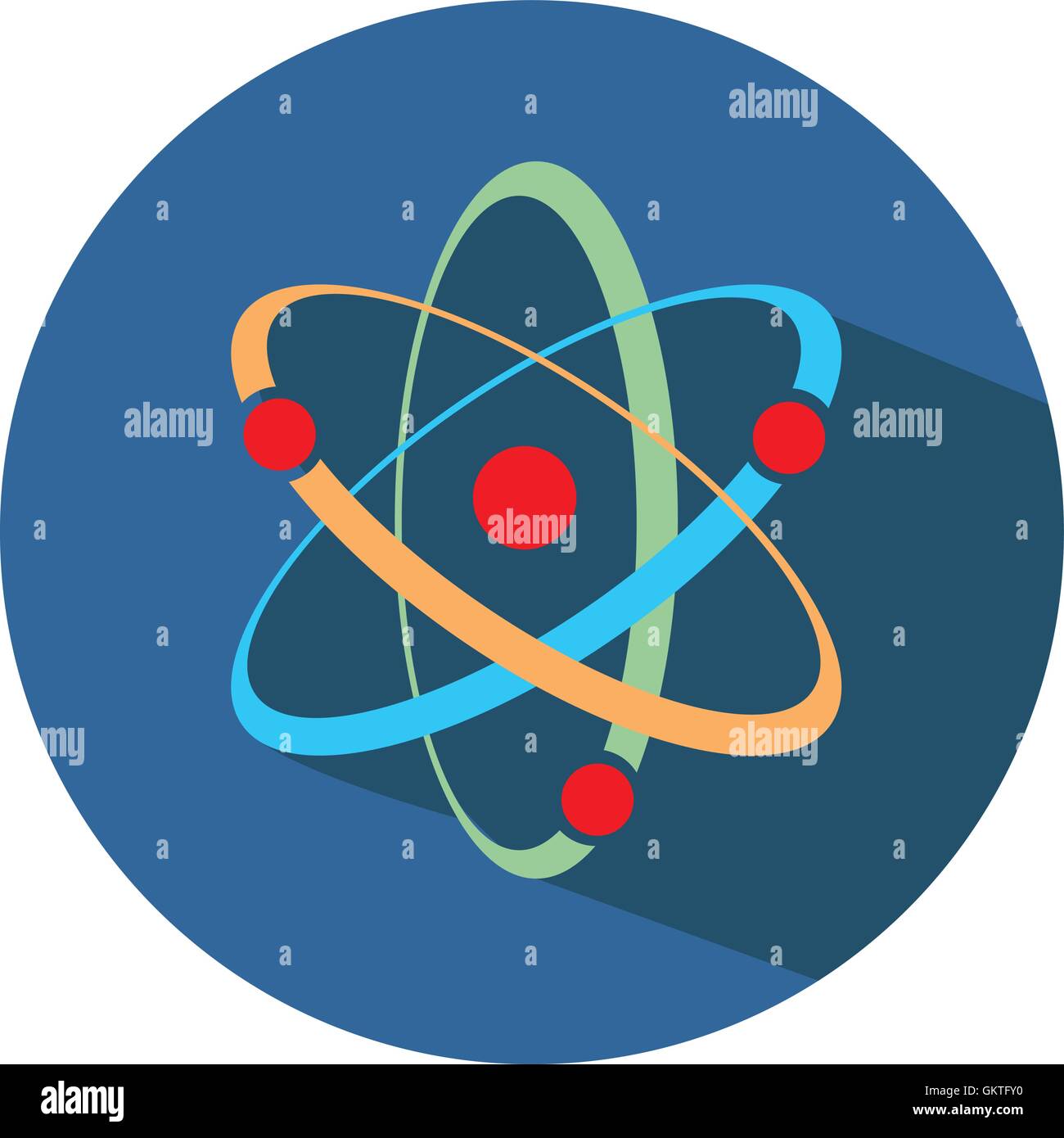 icône de l’atome Illustration de Vecteur