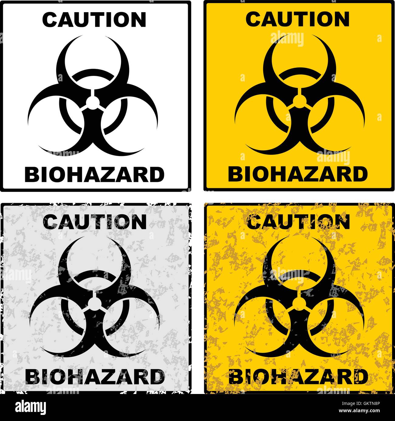 Symbole biohazard Banque d'images vectorielles - Alamy