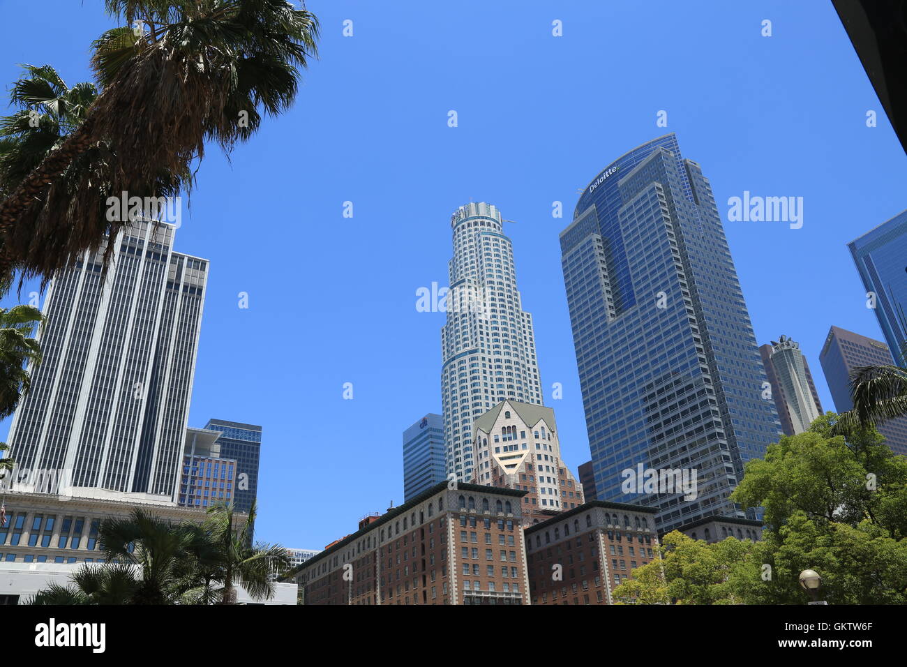 Bâtiments dans le centre-ville de Los Angeles Banque D'Images