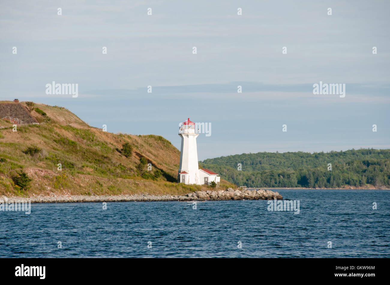 Phare de l'île Georges - Halifax - Nouvelle-Écosse Banque D'Images