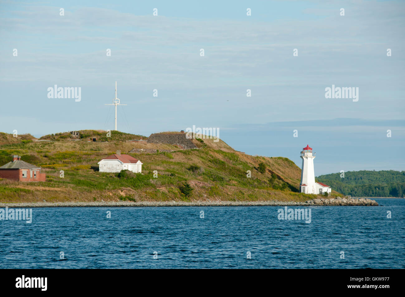 Phare de l'île Georges - Halifax - Nouvelle-Écosse Banque D'Images