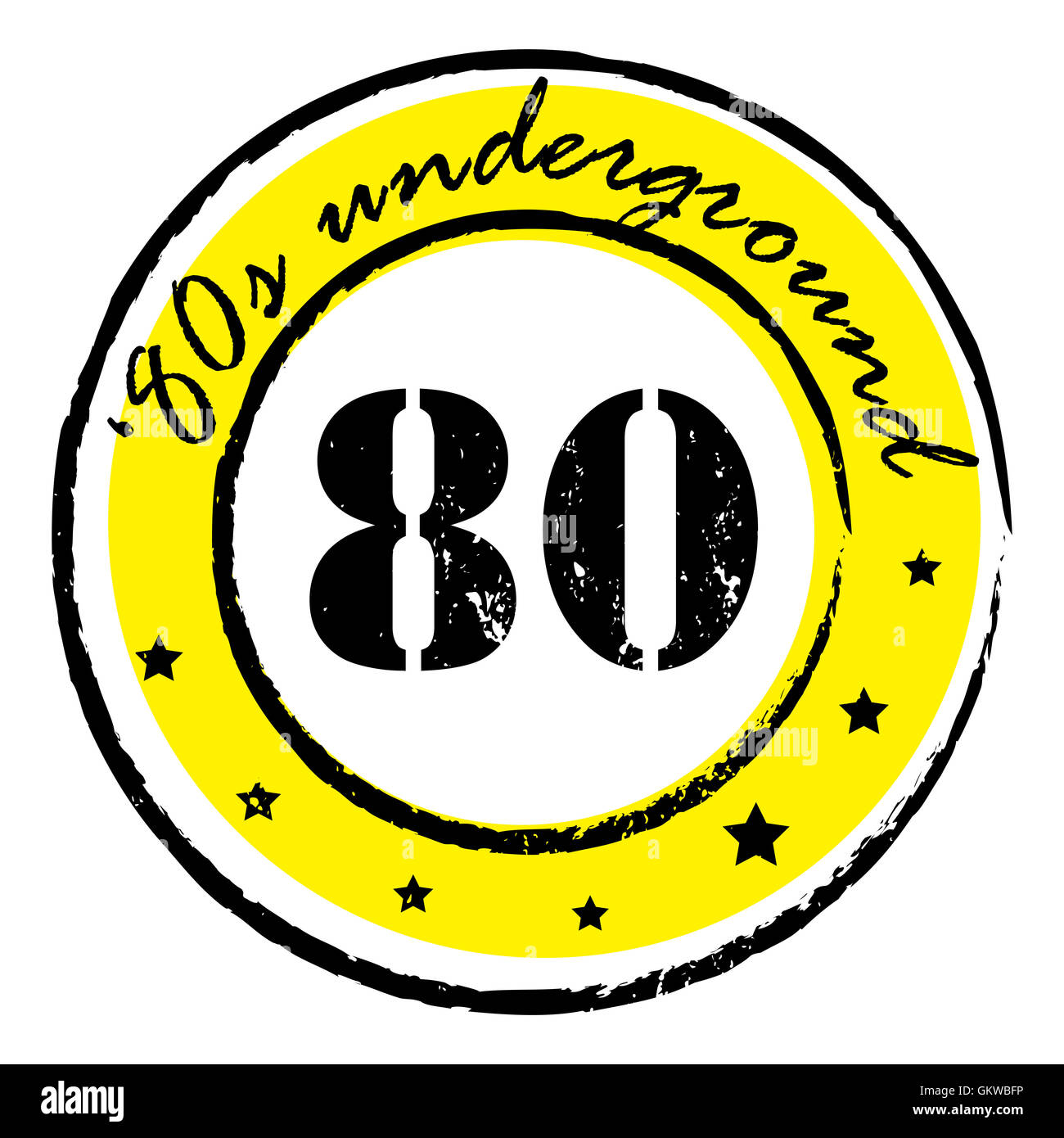 80 underground stamp Banque D'Images