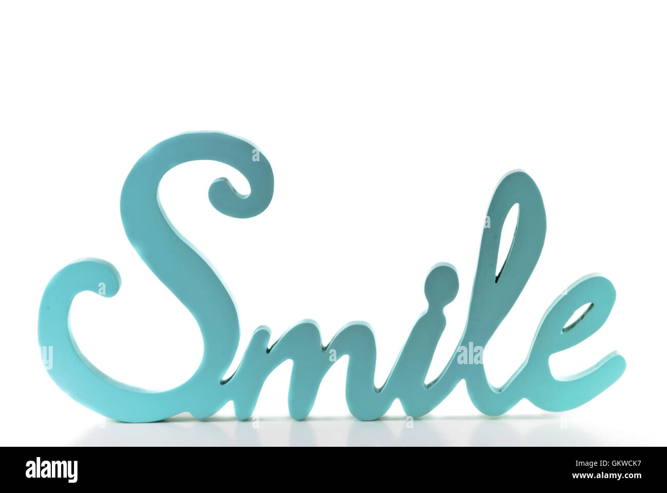 Le mot sourire Banque D'Images