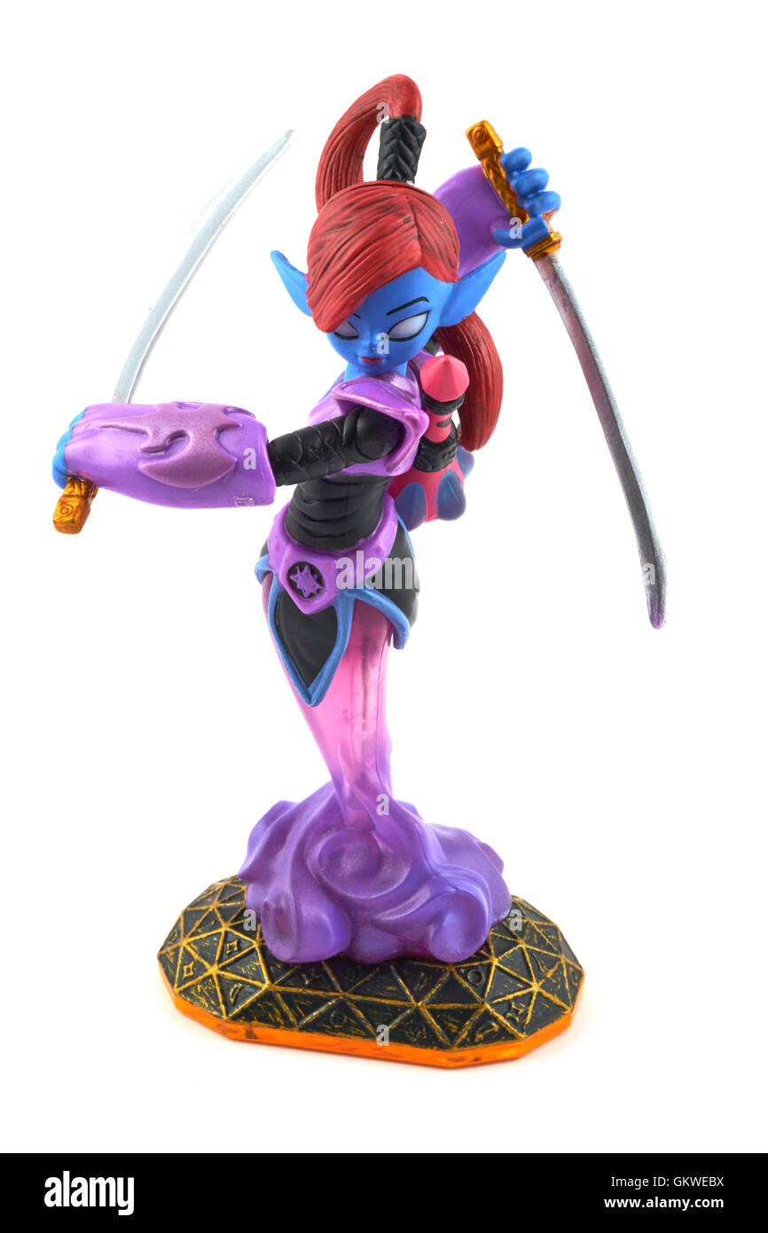 Ninjini l'un des nombreux personnages dans le Jeu Vidéo Skylanders Banque D'Images