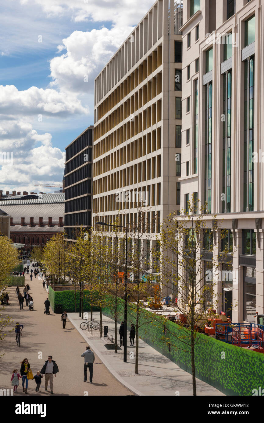 Boulevard du Roi, King's Cross, Londres, Royaume-Uni Banque D'Images