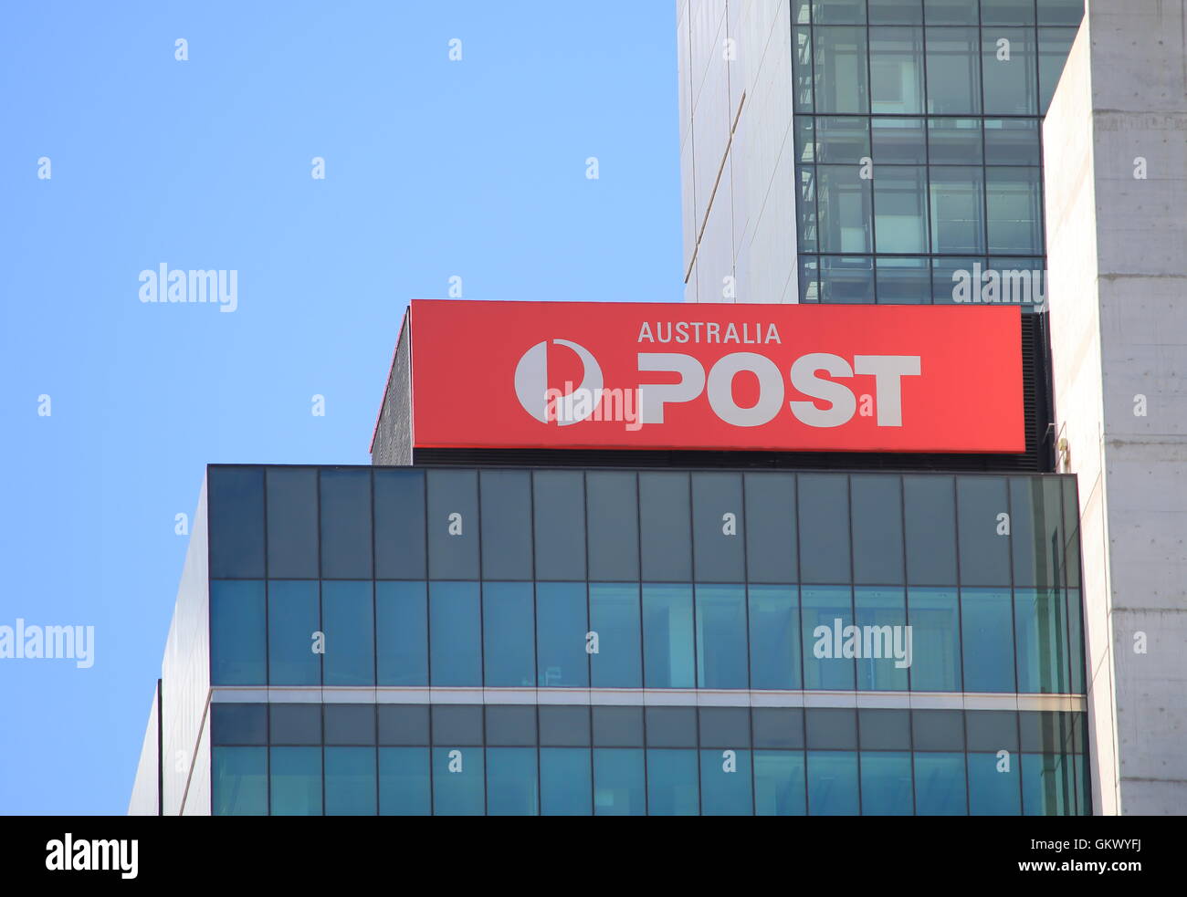 Logo d'Australia Post. L'Australia Post fournit des services postaux de l'Australie et ses territoires d'outre-mer et administré par l'Australie Banque D'Images