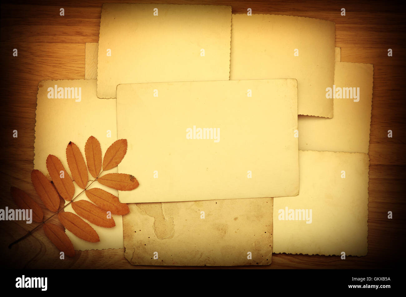 Papiers Vintage Banque D'Images