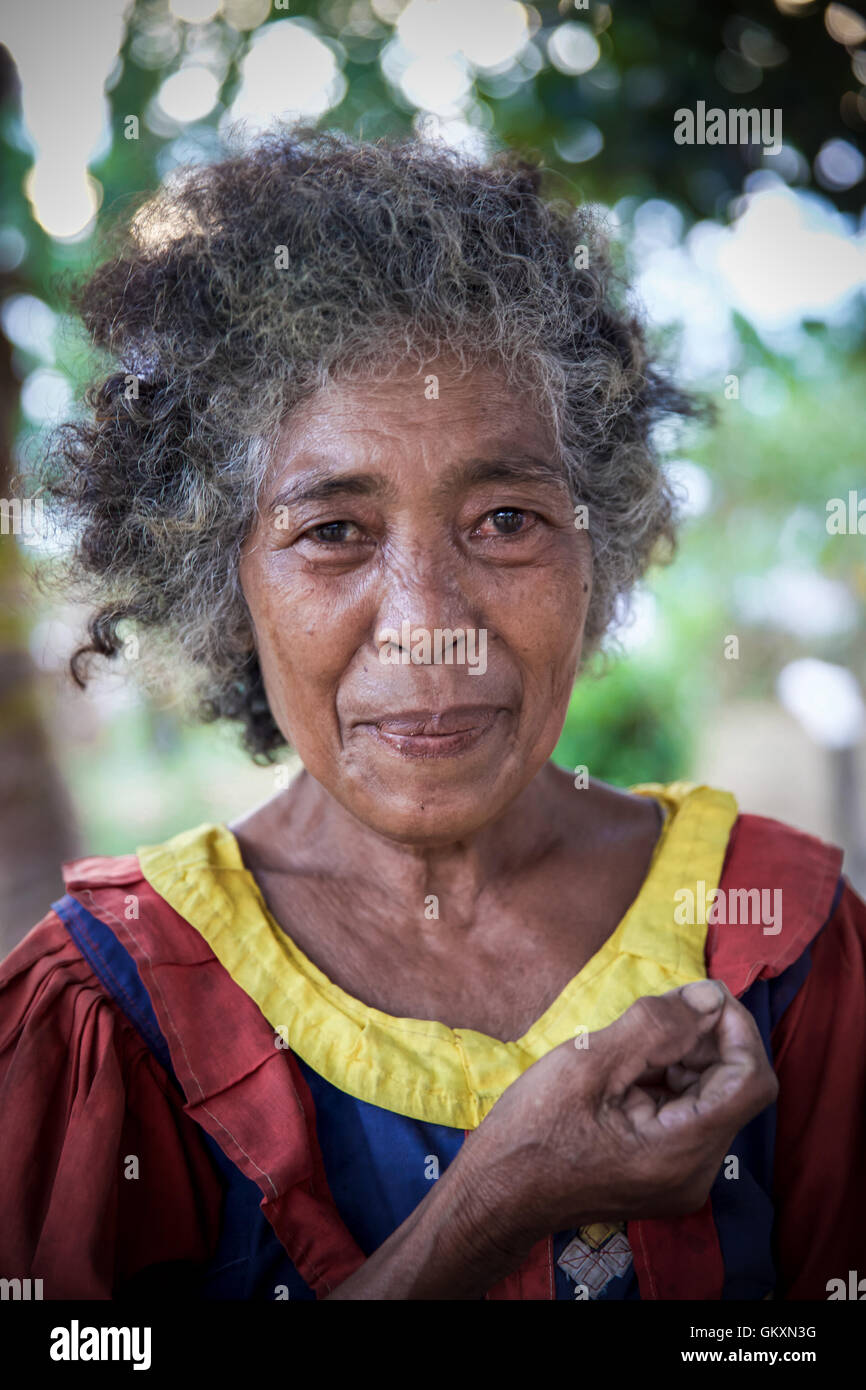 Les gens, les visages et les histoires des Philippines Banque D'Images