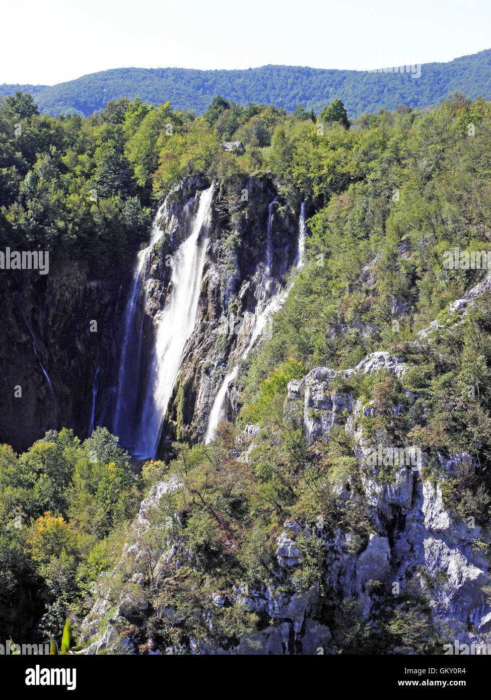 Lacs et cascades de Plitvice,Grand Baie,Croatie,europe,1 Banque D'Images