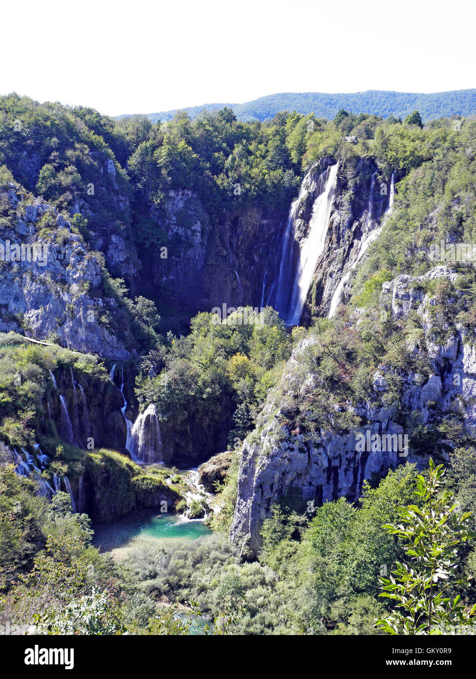 Lacs et cascades de Plitvice,Grand Baie,Croatie,europe,2 Banque D'Images