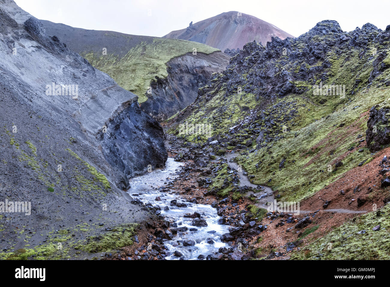 Landmannalaugar, la Réserve Naturelle de Fjallabak, Rangárþing ytra, Islande, Europe Banque D'Images