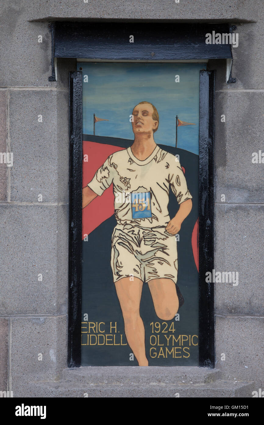 Eric Liddell Memorial, St Andrews, Fife, Scotland, UK Banque D'Images