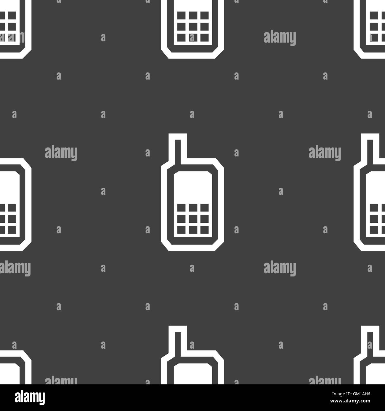 L'icône de téléphone mobile signe. Motif transparente sur un fond gris. Vector Illustration de Vecteur L'icône de téléphone mobile signe. Motif transparente sur un fond gris. Vector Illustration de Vecteur