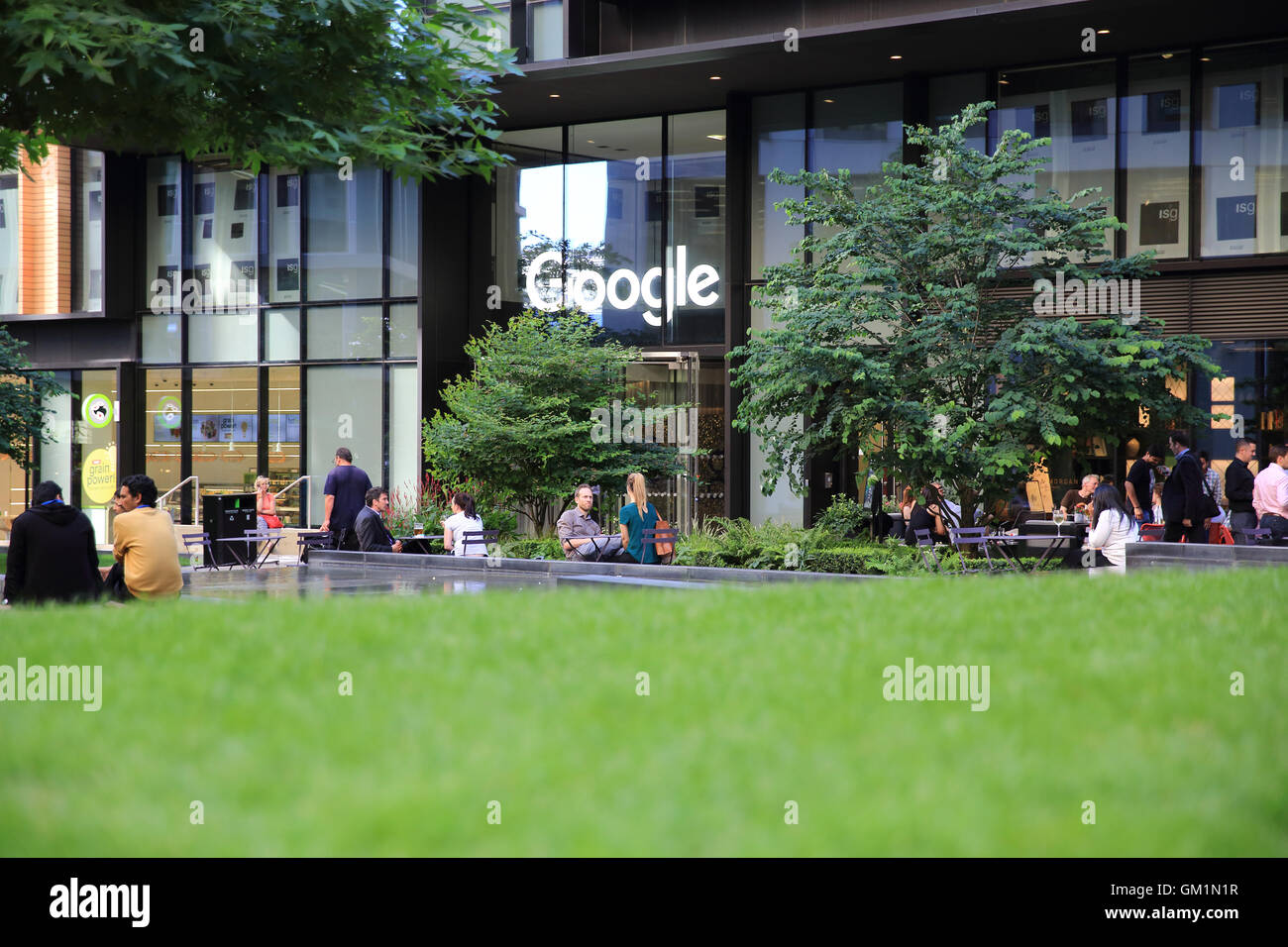 Le nouveau Google AC sur Pancras Square, dans la zone de régénération de Kings Cross, dans le nord de Londres, Angleterre, RU Banque D'Images