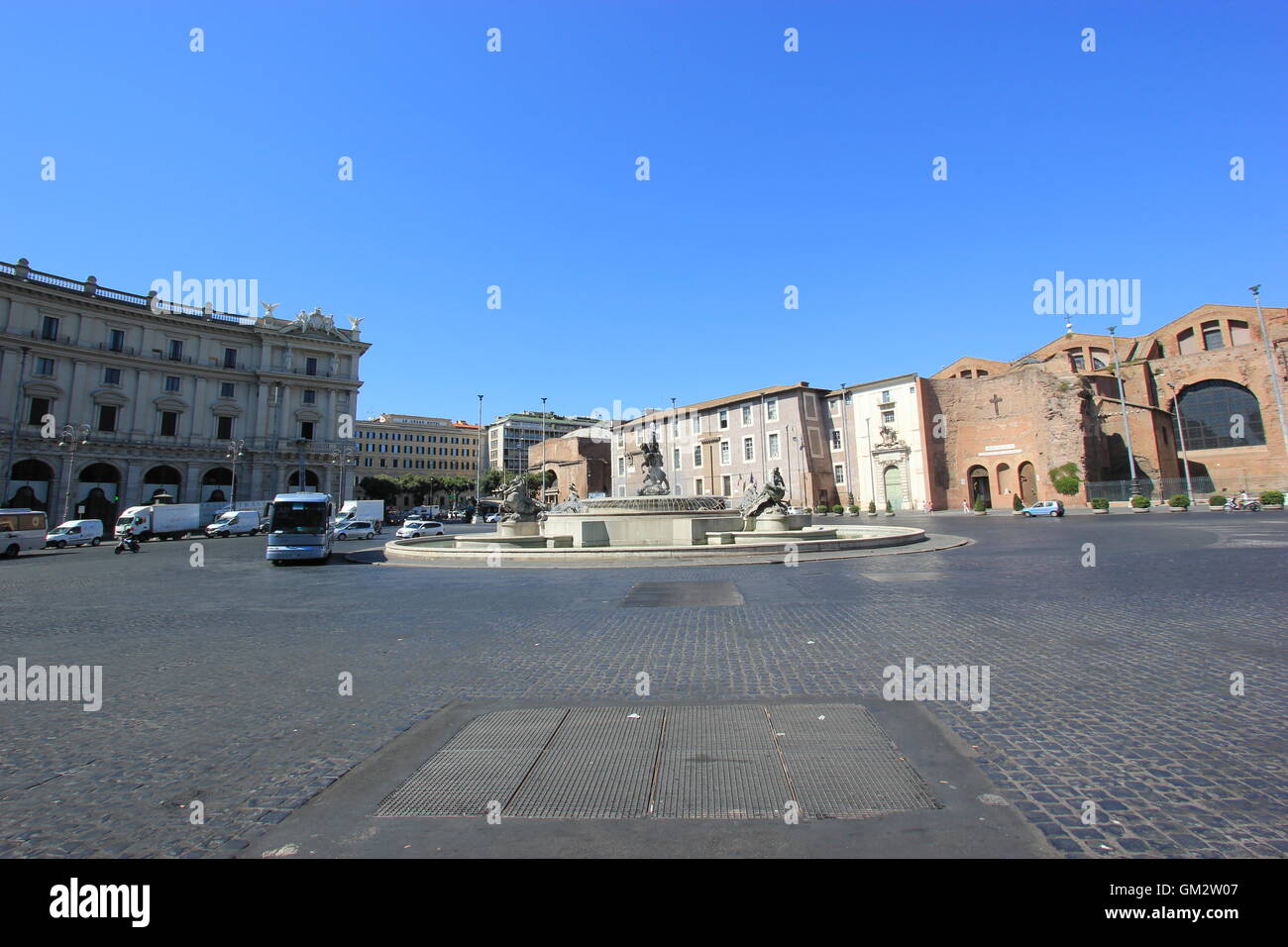 Santa Maria degli Angeli, Rome, Italie. Banque D'Images