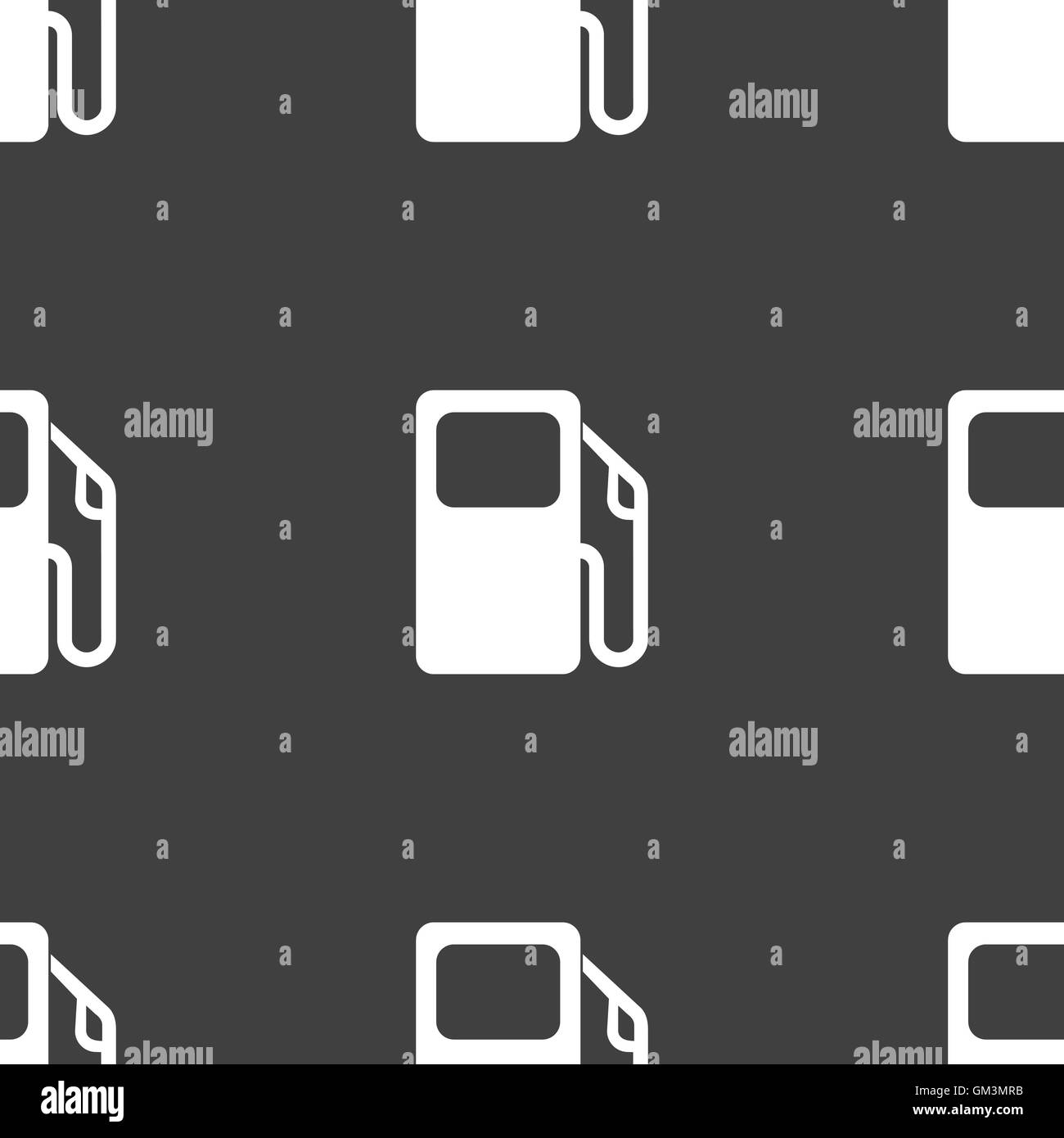 L'icône Auto station-signe. Motif transparente sur un fond gris. Vector Illustration de Vecteur