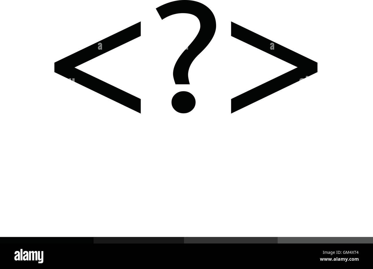 Le langage HTML , icône icône code Progrmming Illustration design Illustration de Vecteur