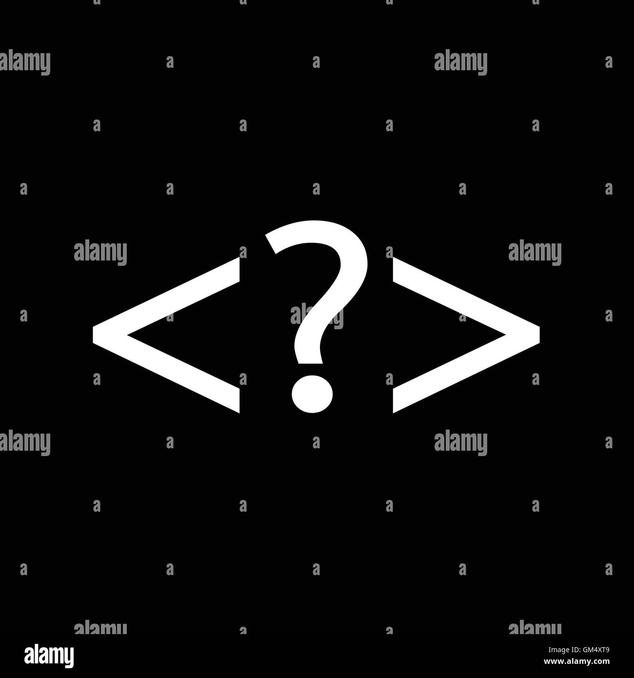 Le langage HTML , icône icône code Progrmming Illustration design Illustration de Vecteur