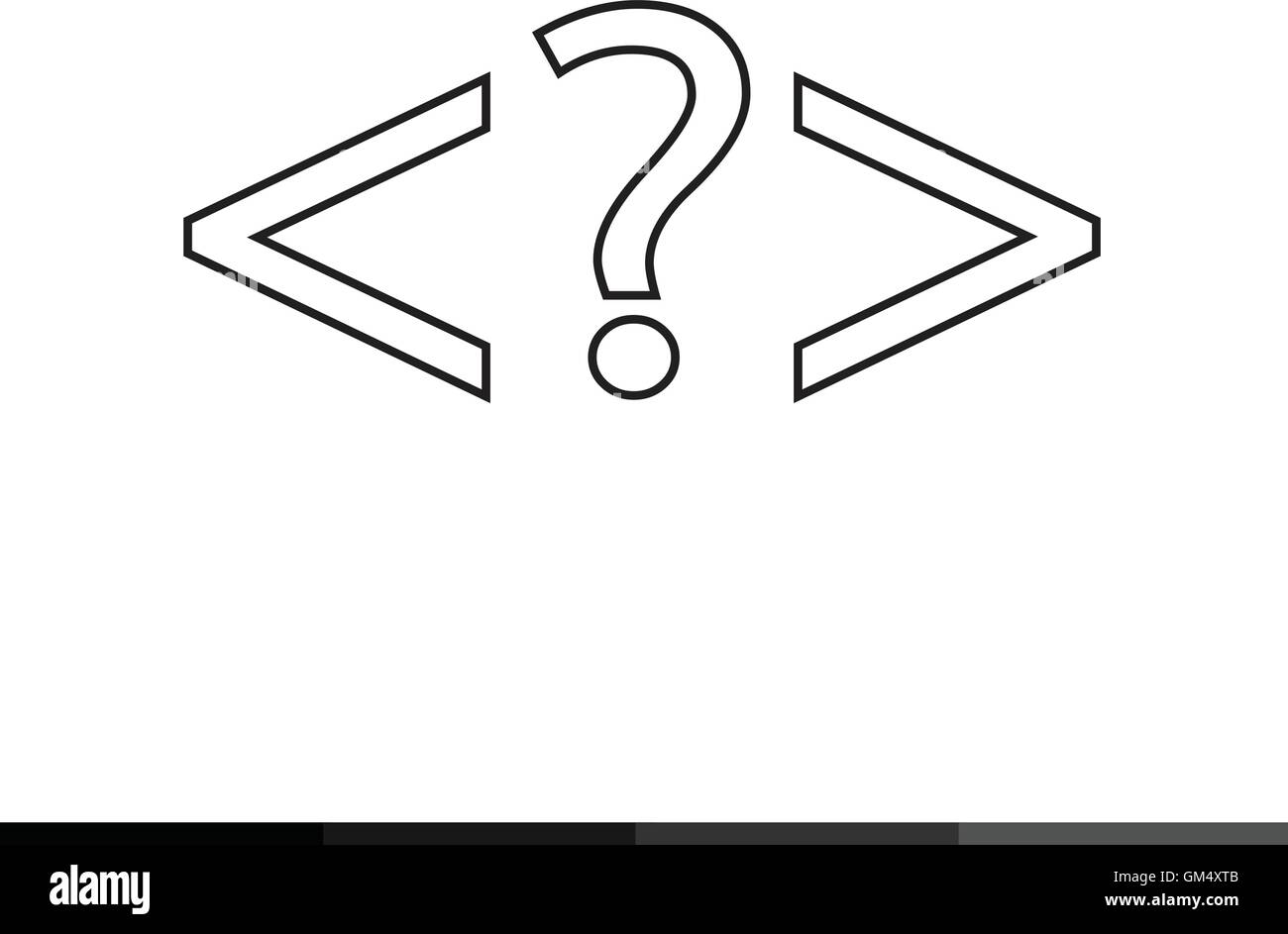 Le langage HTML , icône icône code Progrmming Illustration design Illustration de Vecteur