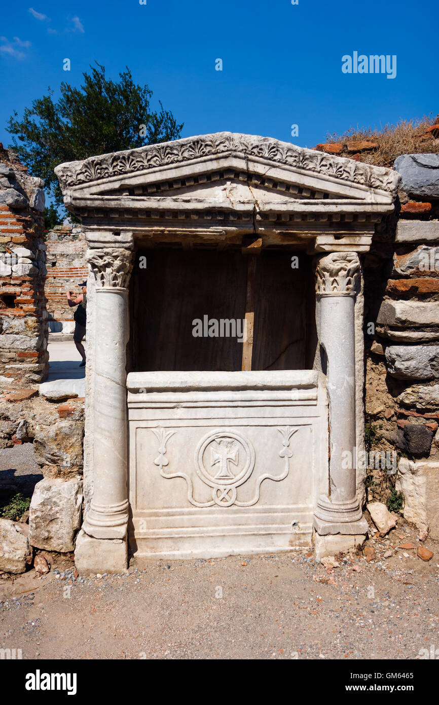 Les ruines dans la ville de Selçuk en Turquie Banque D'Images