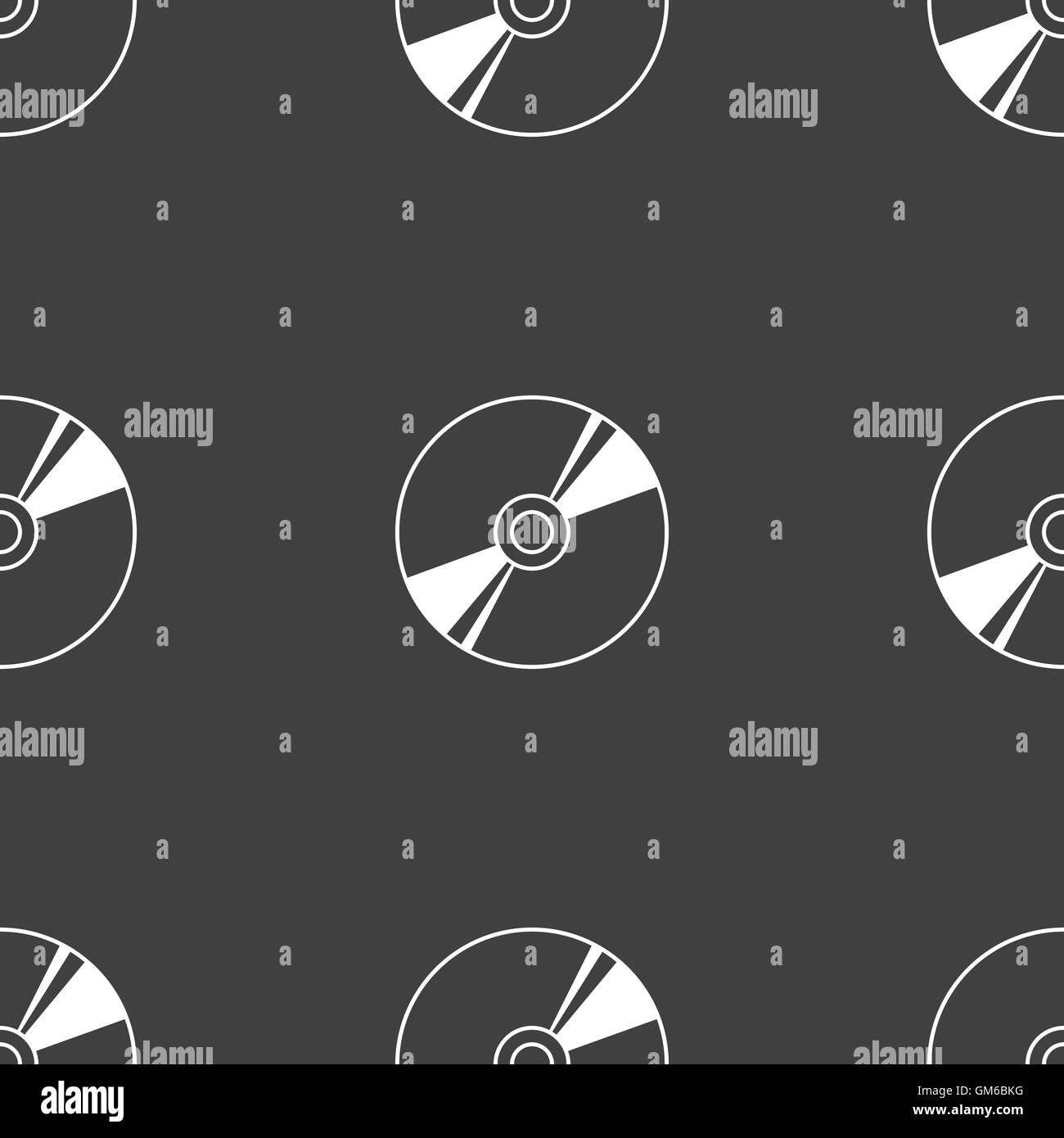 Cd, DVD, disque compact, icône blue ray signe. Motif transparente sur un fond gris. Vector Illustration de Vecteur