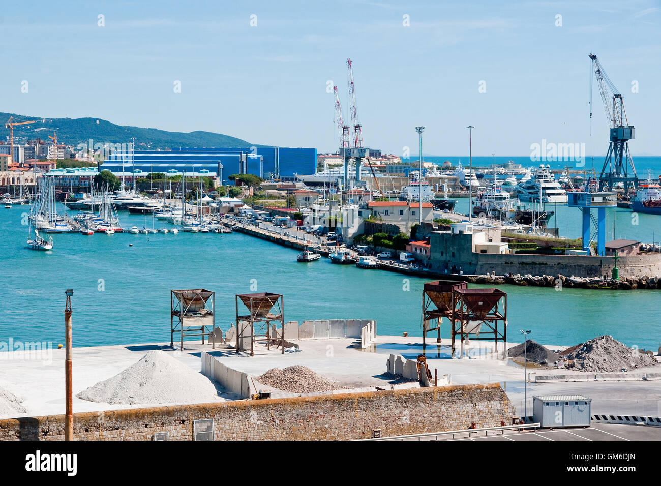 Port de Livourne, Italie Banque D'Images