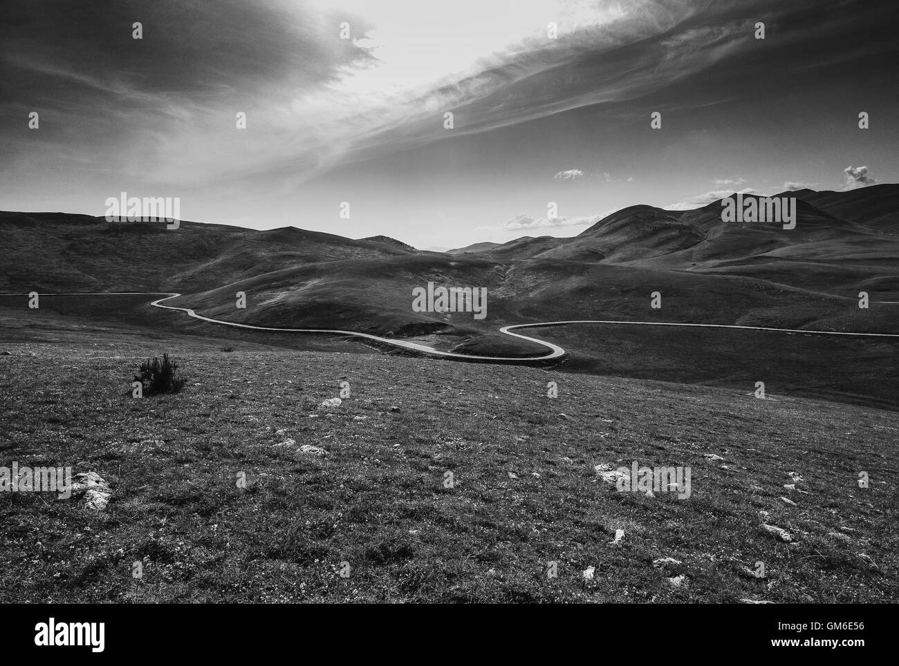 Campo Imperatore. L'Aquila, Italie Banque D'Images